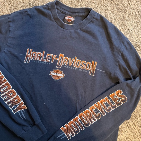 Harley-Davidson 2014 San Antonio, TX Long Sleeve Shirt Black Large - Picture 3 of 4